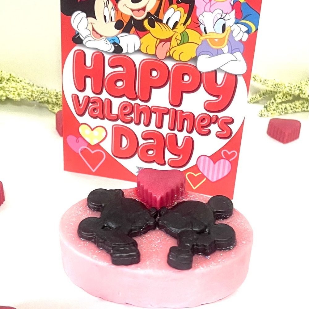 Mickey and Minnie Soap. Set of three and one card included for each soap.